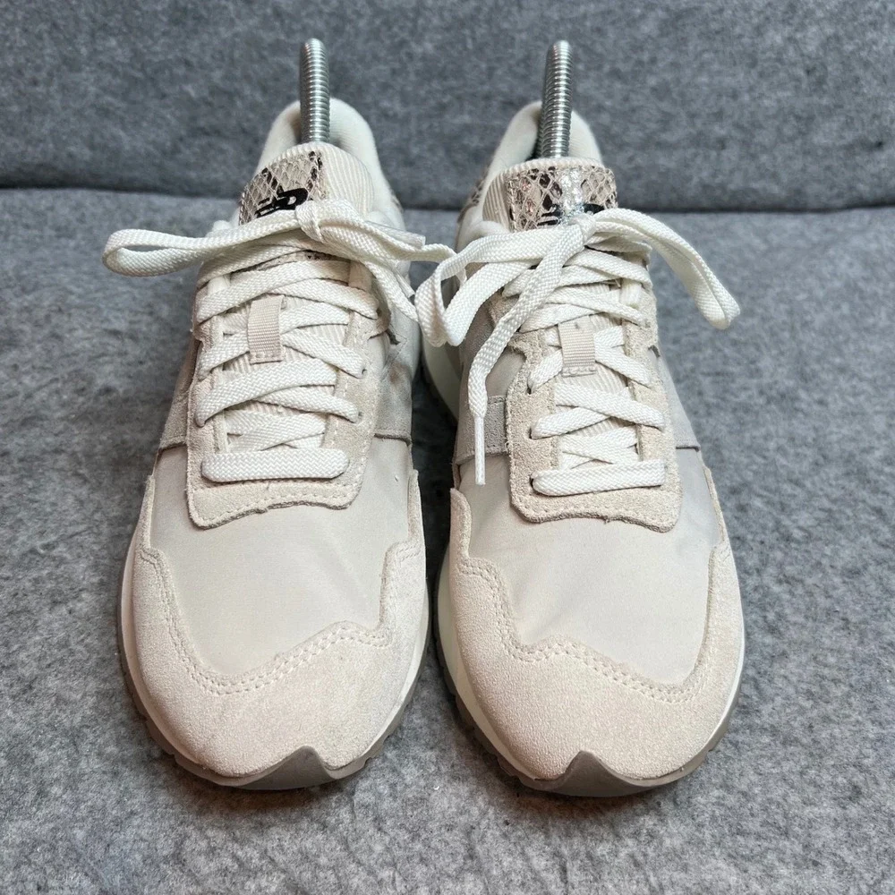 New Balance 237 Womens Beige Cream Sneakers Python Detail Low Top Shoes Size 7